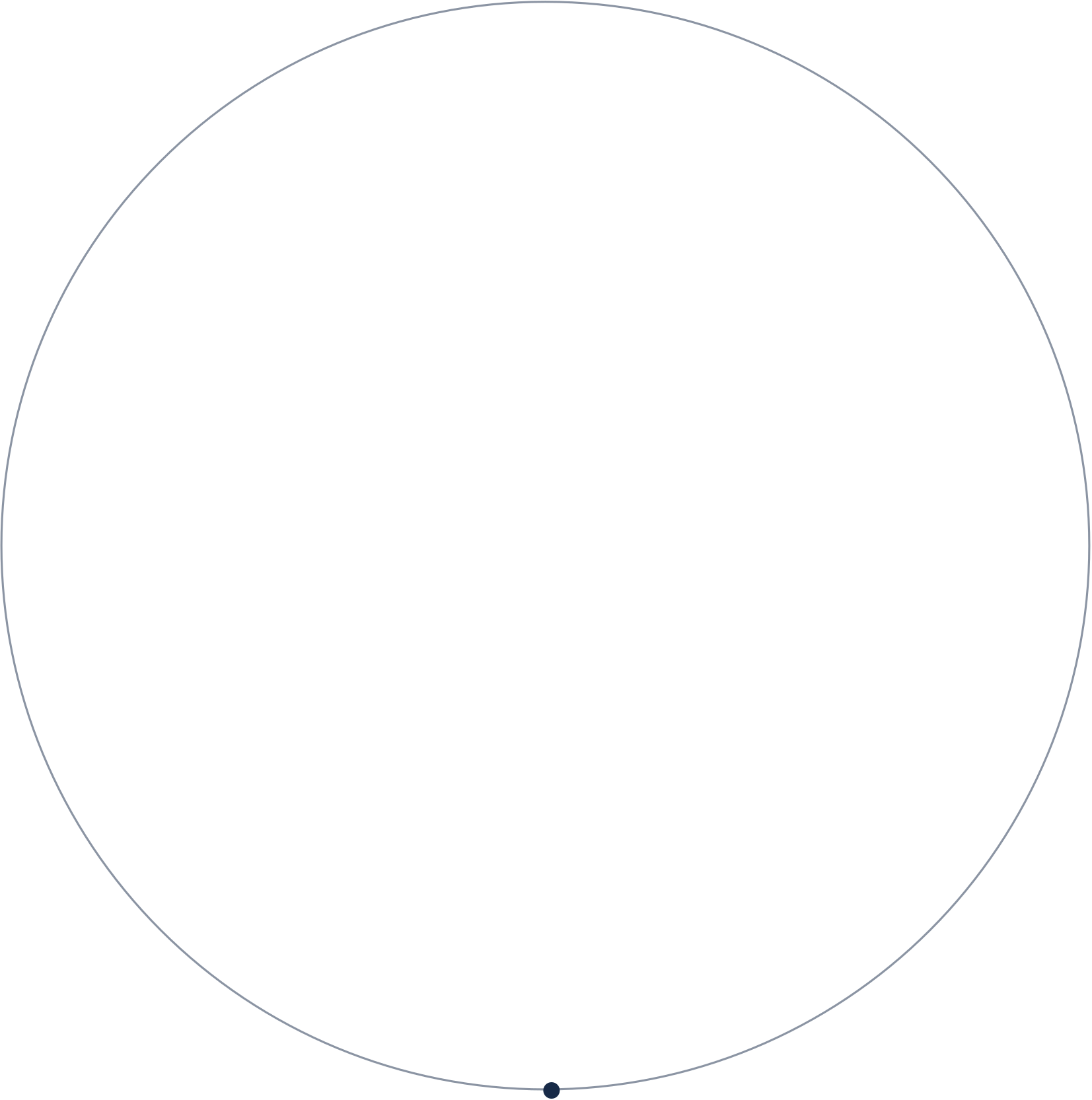 navy blue circle