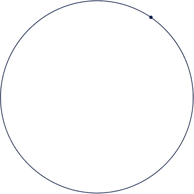 navy blue circle